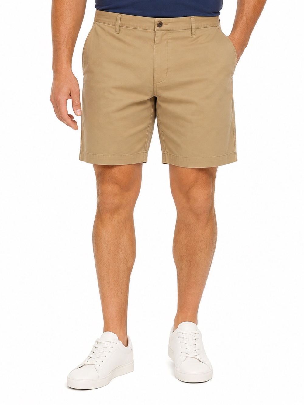 Daniel Cremieux Signature Beige Cotton Chino Shorts Flat Front Men 42W